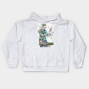 IGOR STRAVINSKY - watercolor portrait. 4 Kids Hoodie